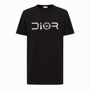 Dior × Kim Jones Dior And Sorayama Chromatic Print Cotton Tee Black
